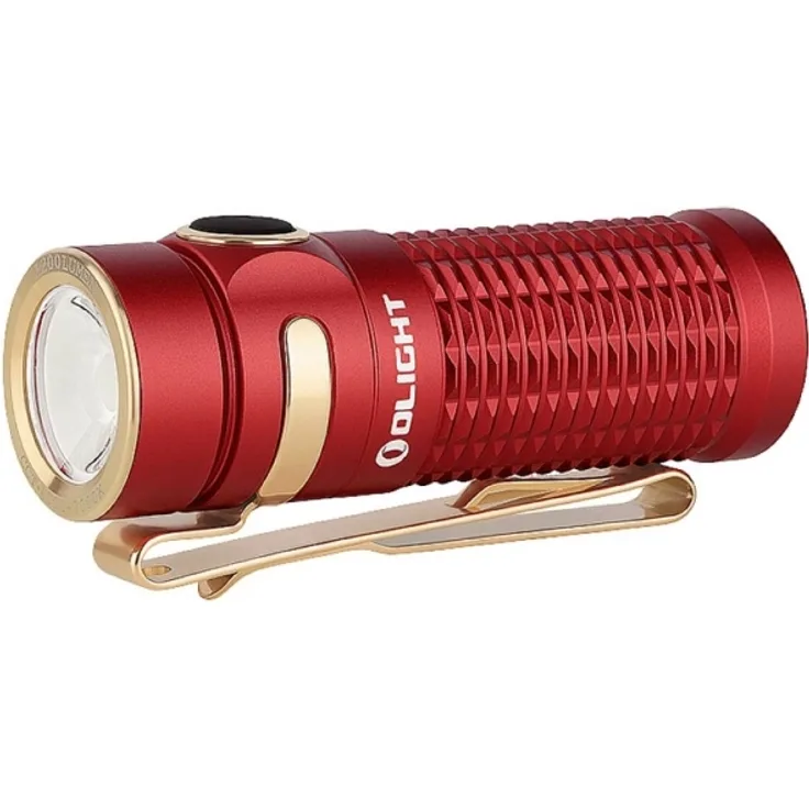 OLight Baton 3 Red LED Taschenlampe akkubetrieben 1200lm 33h 53g