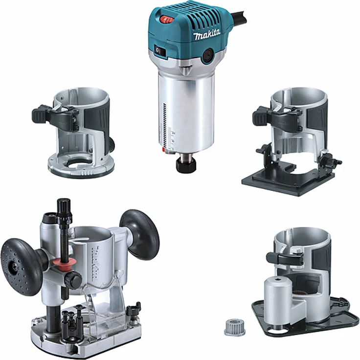 Makita 710W Multifunktions-Fräser im Mak-Pac-Koffer mit Zubehör - RT0700CX3J - Preisvergleich