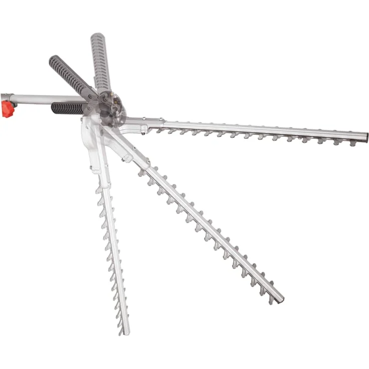 Scheppach Elektro-Heckenschere TPH900 Gartenschere, ideal für hohe Hecken und Sträucher, gehärtetes Stahlschwert, 900 Watt Leistung, Schnitt 15 mm – Bild 2