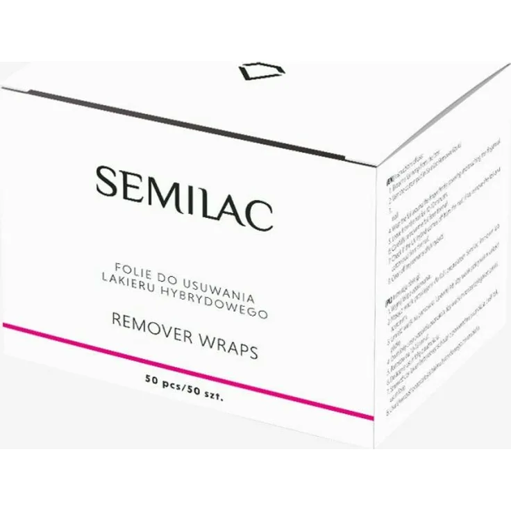 Semilac-Folien zum Entfernen von Hybridlacken 1p - 50pcs.