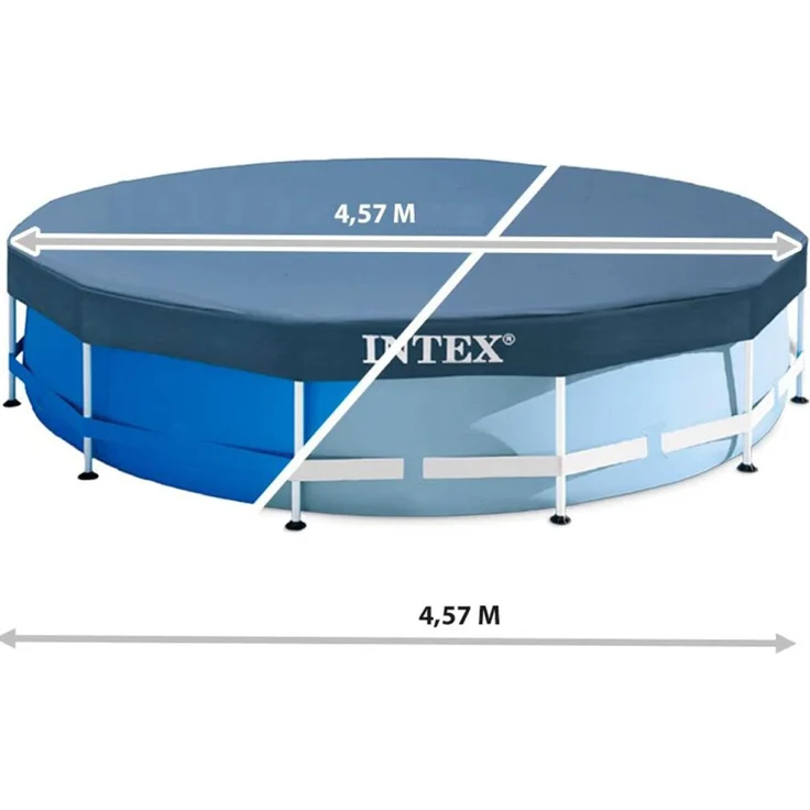 Intex 28032 Ø457 cm Poolabdeckung Abdeckplane Poolplane Cover für Frame Pool – Bild 1