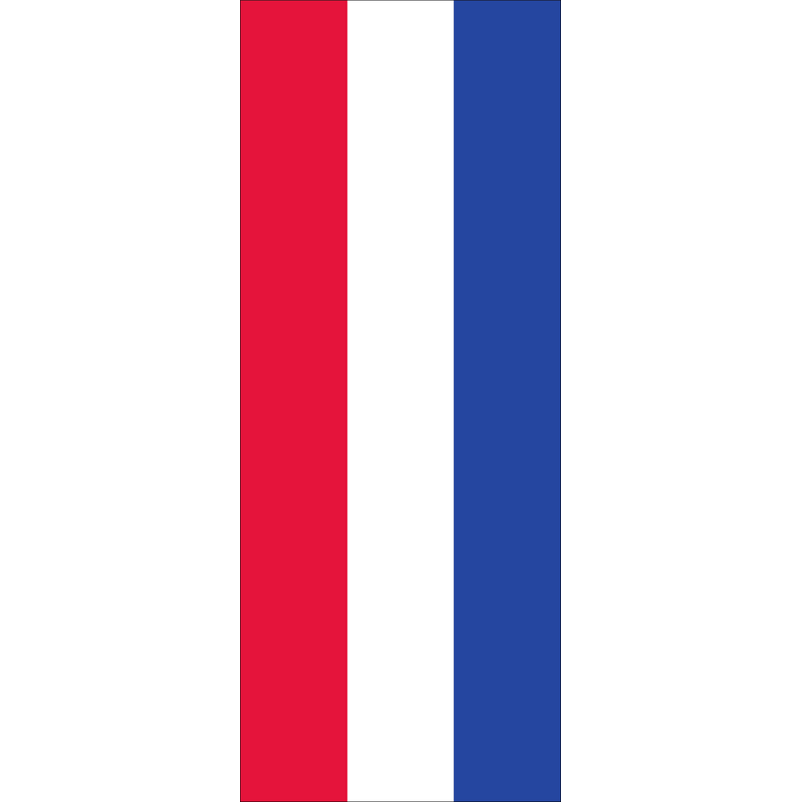 Flagge Niederlande 160 g/m² ca. 400 x 150 cm mit Hohlsaum für Ausleger
