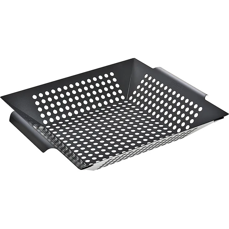 SANTOS Gemüsekorb XL / Grillwok schwarz, 30,5 x 30,5 cm