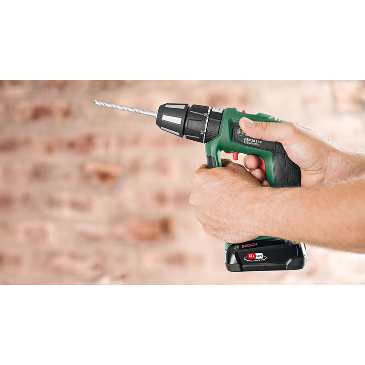 Bosch PSB 18 LI-2 Ergonomic 06039B0302 Power for All 18V Akku-Schlagbohrschrauber 2,5 Ah ohne Akku ohne Ladegerät im Karton – Bild 7