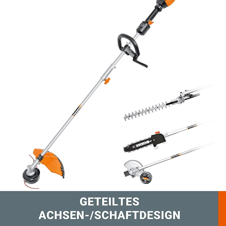 Worx Rasentrimmer Freischneider 40V Max WG186E.92 ohne Akkus 38 cm Schnittkreis – Bild 2