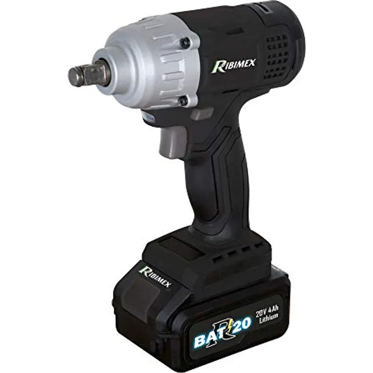 Ribitech RBAT20 Akku-Schlagschrauber 20 V-4.0 Ah-RBAT20, Grau und Schwarz