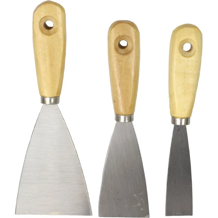 Benson Tools Spachtel Set 30, 50, 80Mm Stielspachtel Malerspachtel 3Tlg. Mit Holzgriff