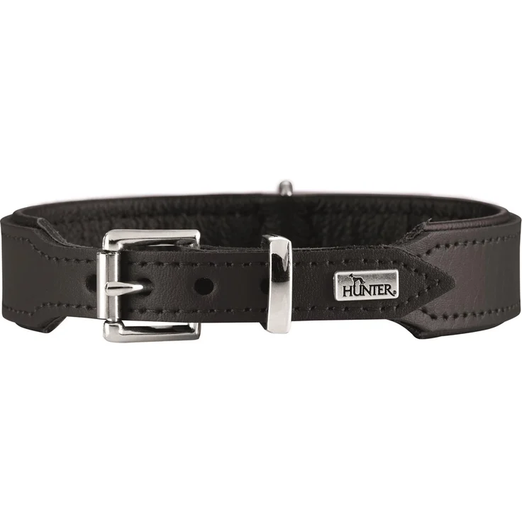 Hunter Hunde-Halsband Basic schwarz S – Bild 1