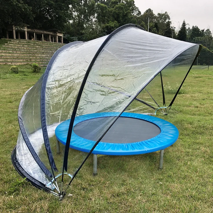 Steinbach Cabrio Dome Ø 440 x 220 cm schwarz - Gartendach & Pooldach für Aufstellpools – Bild 4