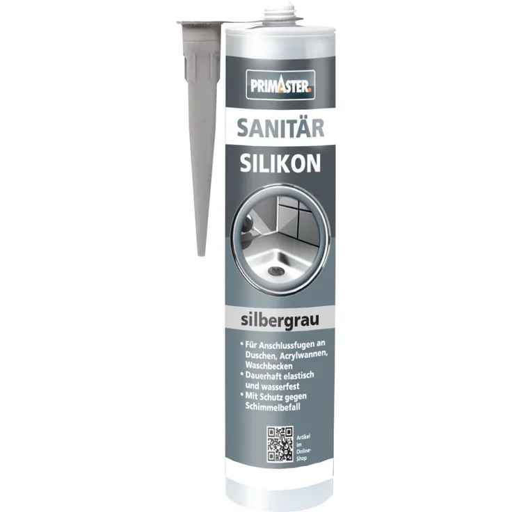 Primaster Sanitär Silikon silbergrau 310 ml
