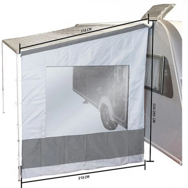 Universal Markisen Seitenwand mit Fenster für Wohnwagen und Reisemobil – Bild 2