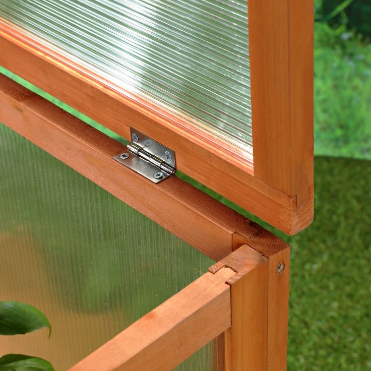 Mucola Gewächshaus Treibhaus Pflanzhaus Anzuchthaus 2 Türen Garten Balkon Schrank – Bild 4