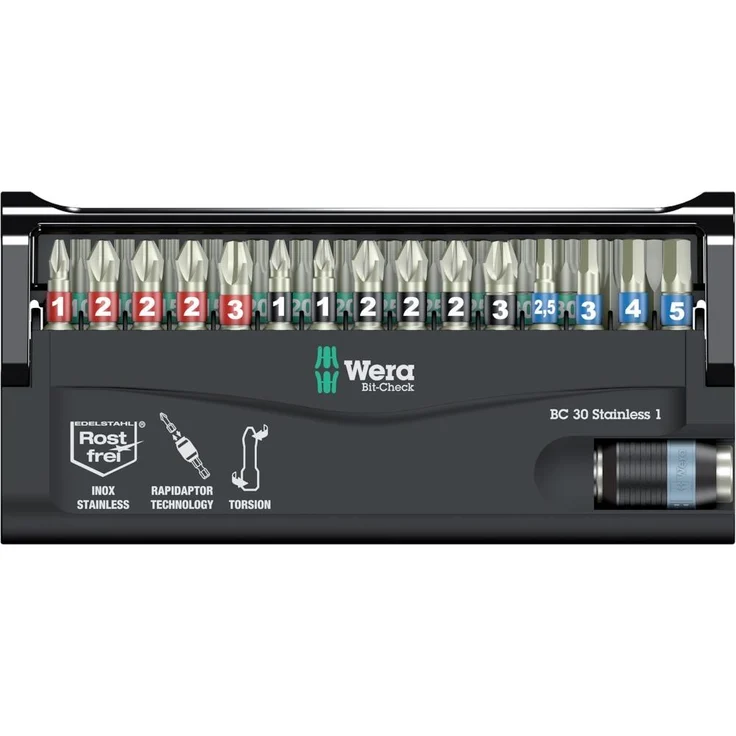 Wera Bit-Sortiment, Bit-Check 30 Stainless 1, 30-teilig, 05071109001 – Bild 11