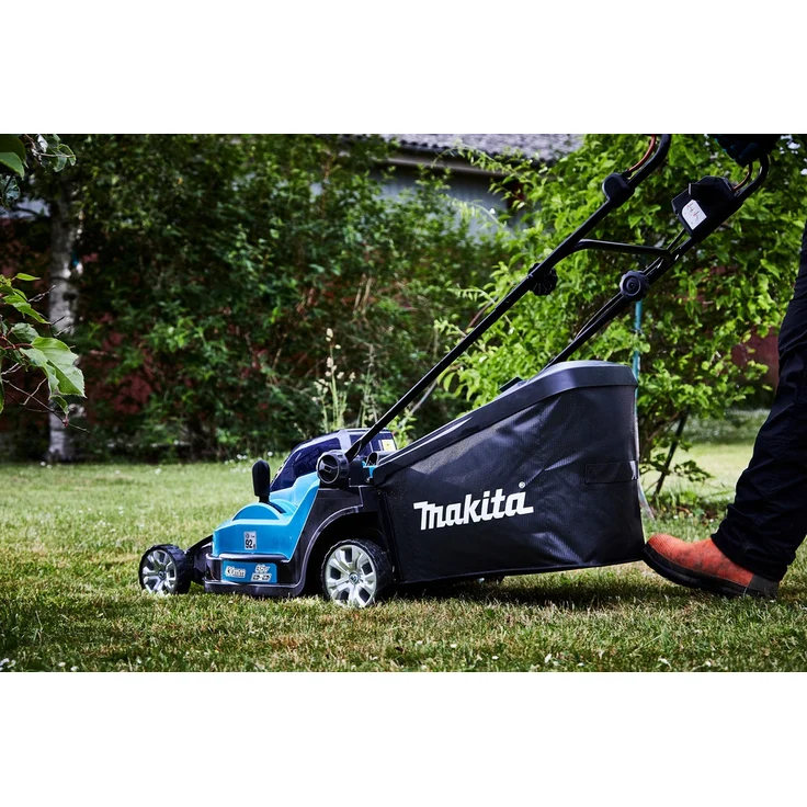 Makita DLM432Z Akku-Rasenmäher 2x18 V - ohne Akku, ohne Ladegerät, 36 V, Petrol, 43 cm Schnittbreite, 50 l Fangkorbvolumen – Bild 10