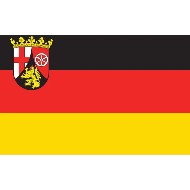 Flagge Rheinland-Pfalz 80 g/m² ca. 60 x 90 cm