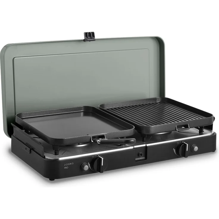 Cadac 2-Cook 3 Pro Deluxe 30mbar BBQ Gasgrill Tischgrill Campinggrill 55 x 30,7 x 9 cm 203P1-20-EU – Bild 3