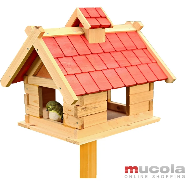 Vogelhaus Vögelhäuschen Holz Vogelfutterhaus Futterhaus XXL Vogelvilla Vogel – Bild 1