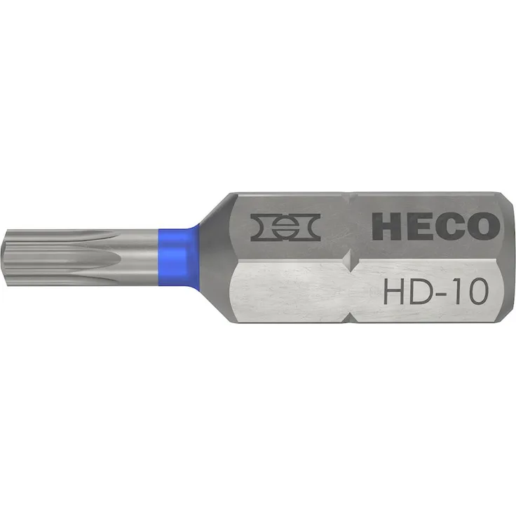 Heco HD-10 Bits mit Farbring blau im Blister à 2 Stück