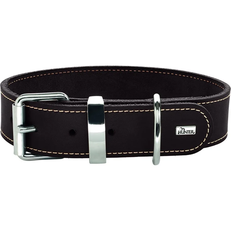 Hunter Hunde-Halsband Aalborg Special dunkelbraun XS – Bild 1