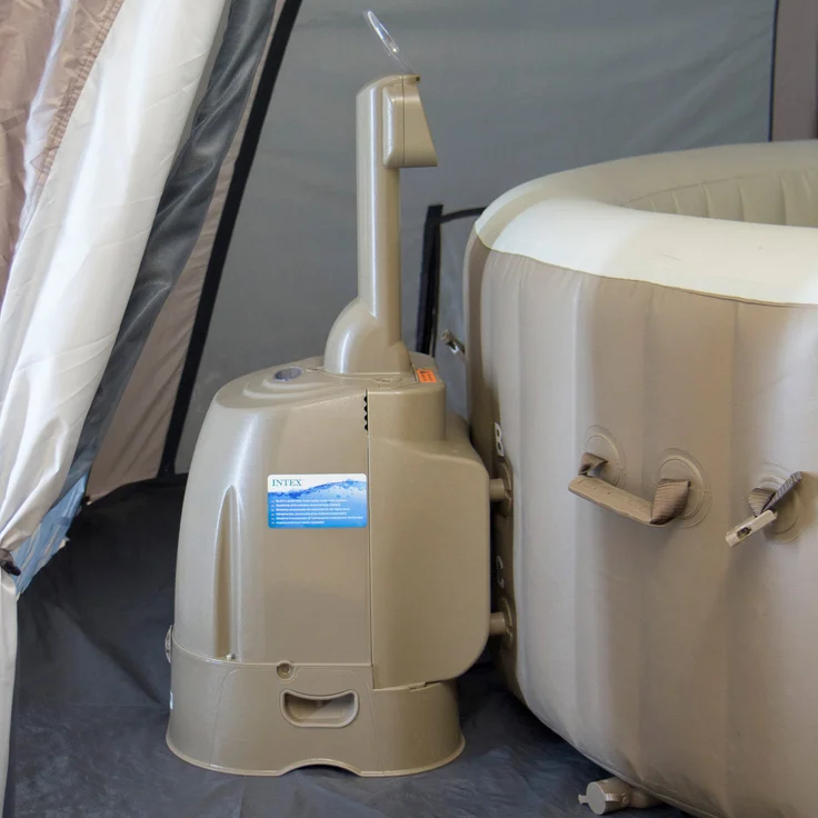 Steinbach Whirlpooldach Ø 350 x 220 cm für Whirlpools bis ca. Ø 239 x 71 cm – Bild 5