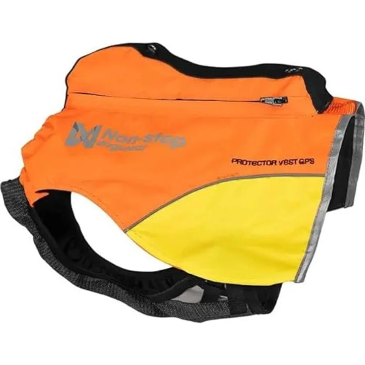 Non-Stop Dogware Protector Vest, Sicherheitsweste für Hunde mit GPS-Tasche und 3M Reflektionsstreifen, Größe M – Bild 2