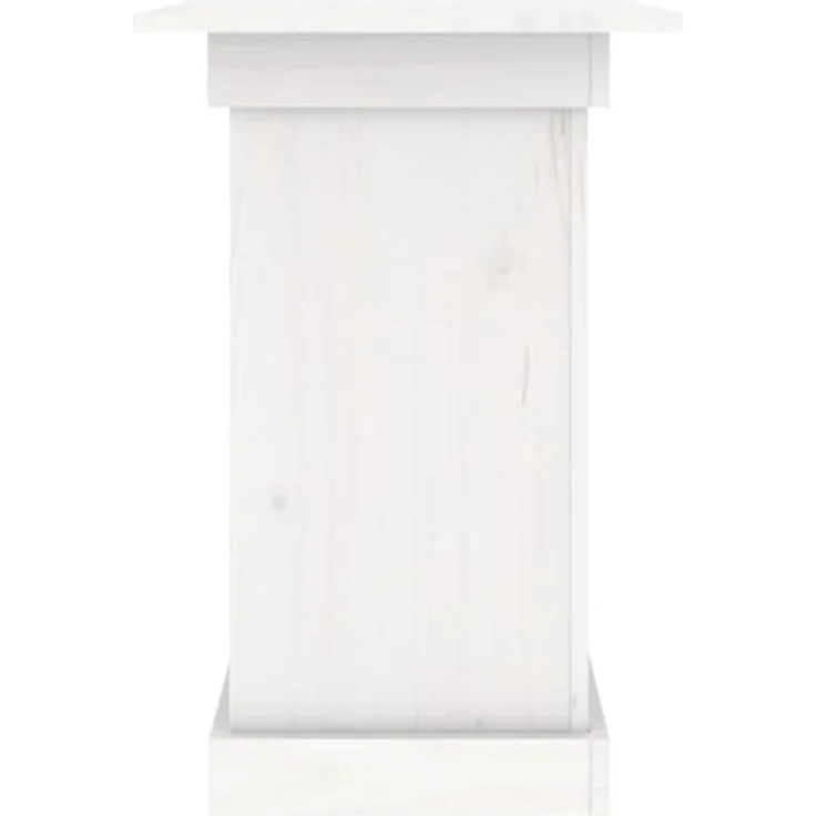 vidaXL Blumenständer Weiß 40x40x60 cm Massivholz Kiefer - Vielseitiger Blumenständer aus massivem Kiefernholz – Bild 4