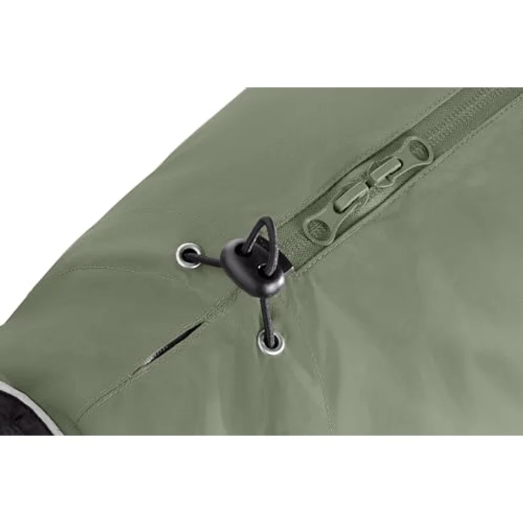 HUNTER Hundemantel Uppsala, Khaki, 2in1 Design, wasserabweisend, reflektierende Paspeln, geschlossene Bauchseite, Größe 60 – Bild 3