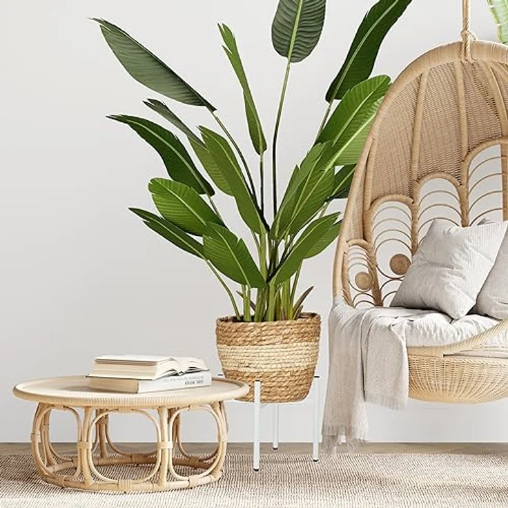 relaxdays Blumenständer Verstellbarer Pflanzenständer 2er Set, Schwarz - Stufenlos verstellbare Breite, robustes Eisen, passend für runde und eckige Blumentöpfe – Bild 6