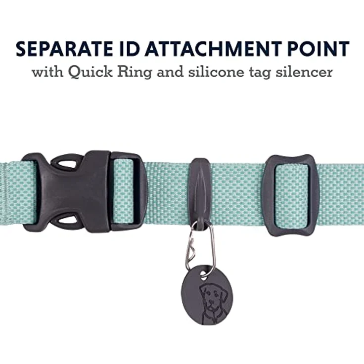 RUFFWEAR Hundehalsband Hi & Light, ultrastark und leicht, Starkes Tubelok-Gewebe, Aluminium-Leinenbefestigungsring und Schnalle, stilvolles Halsband, Sage Green (M, 36-51cm) – Bild 5