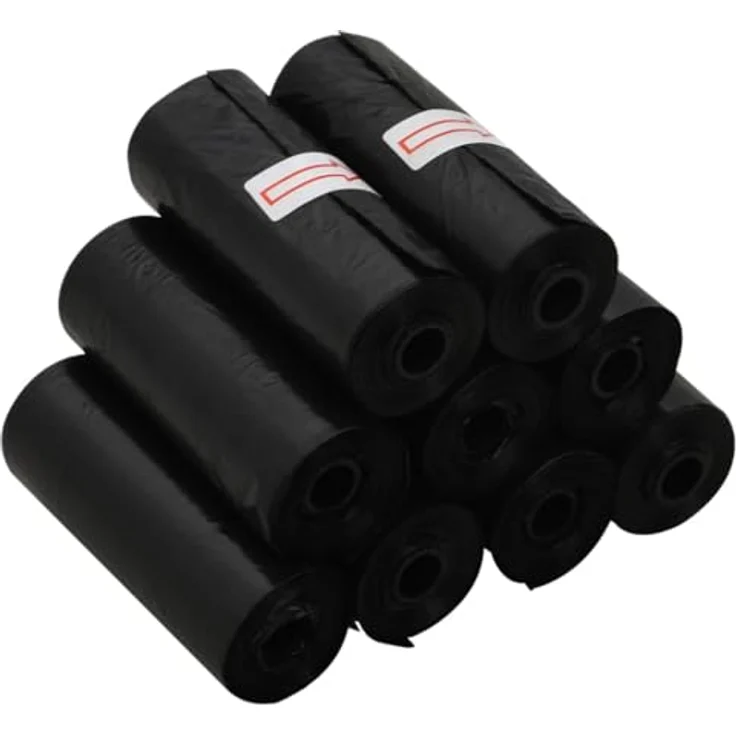 vidaXL Hundekotbeutel 750 Stk., Hundebeutel Wasserdicht, Schwarz 30x20 cm PE – Bild 4