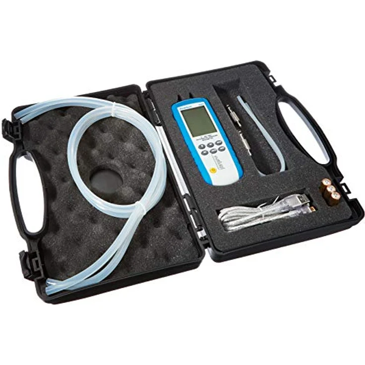 PeakTech 5144 – Digitales Manometer mit USB-Port, LCD-Anzeige und Windows-Software, max. 200 mBar – Bild 2