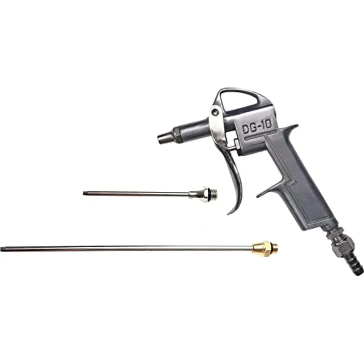 Güde Druckluft-Ausblaspistole 3-tlg., Aluminium-Druckgussgehäuse, 8 bar, 120-600 l/min, inkl. 3 Düsen (25/100/200 mm) – Bild 1