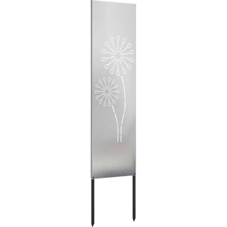 vidaXL Gartenpartition, Sichtschutz und Trennwand aus robustem Stahl, modernes Design mit dekorativen Intarsien, wetterfest und pflegeleicht – Bild 4