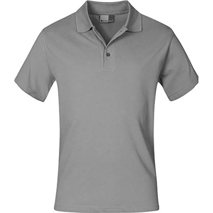 Promodoro Superior Poloshirt Herren, grau, XXL, feines Piqué, waschbar bis 60 °C, verstärkte Schulternähte, 3er-Knopfleiste, gute Passform