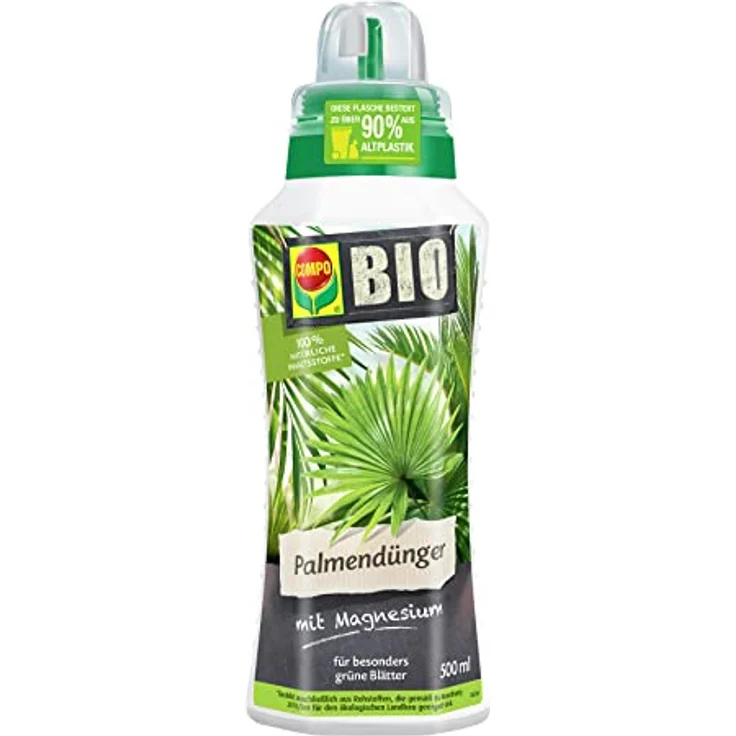COMPO BIO Palmendünger, Spezial-Flüssig-Dünger für Zimmer-, Balkon- und Terrassenpflanzen mit extra Magnesium und Eisen, 500 ml – Bild 1