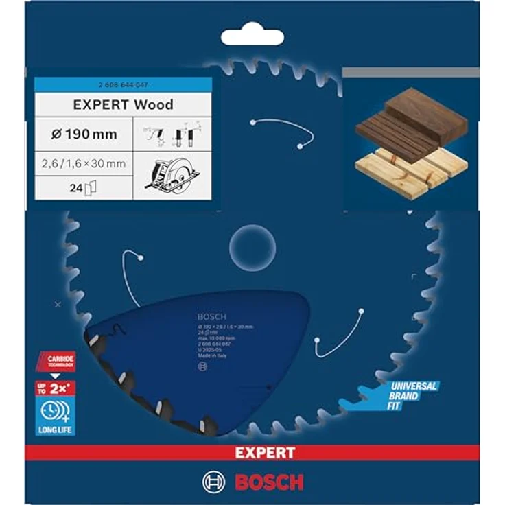 Bosch Professional Kreissägeblatt Expert für Wood (Holz, 190 x 30 x 2,6 mm, 24 Zähne, Zubehör Kreissäge) – Bild 3
