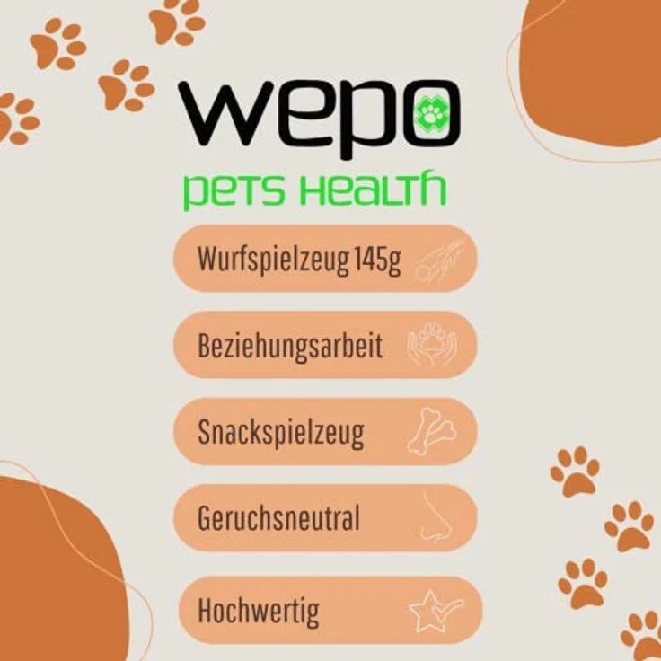 WEPO Zahnpflege Ball Hund - Ø 7cm grün - Zahnpflegespielzeug Hund aus Naturkautschuk - Kauball - Ball mit Zähnen Hund zum Befüllen - Hilft bei Zahnstein zu gesünderen Zähnen – Bild 3