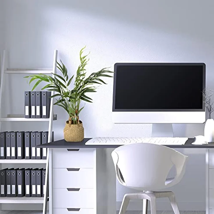 hjh OFFICE Kunstpflanze CHAMAEDOREA Bergpalme mit Korb, Höhe 65 cm, Zimmer Dekopflanze künstlich, 871014 – Bild 4