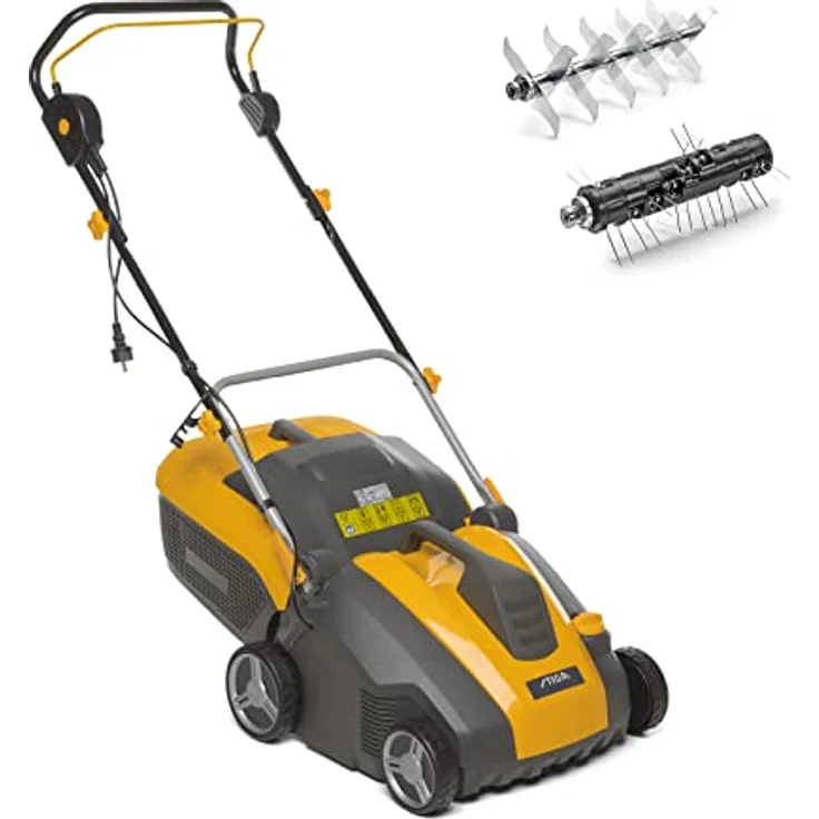 Stiga Elektro-Vertikutierer SV 415 E121 cm Stahl gelb-dunkelgrau – Bild 2