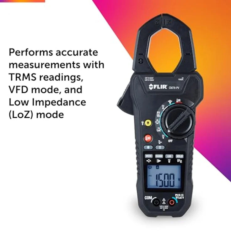 FLIR PV-KIT-1, Solar-Fehlerbehebungskit für Photovoltaiksysteme – inkl. Zangenmessgerät, IR-Thermometer, Bestrahlungs- und Temperaturmessgerät, Tragetasche – Bild 3