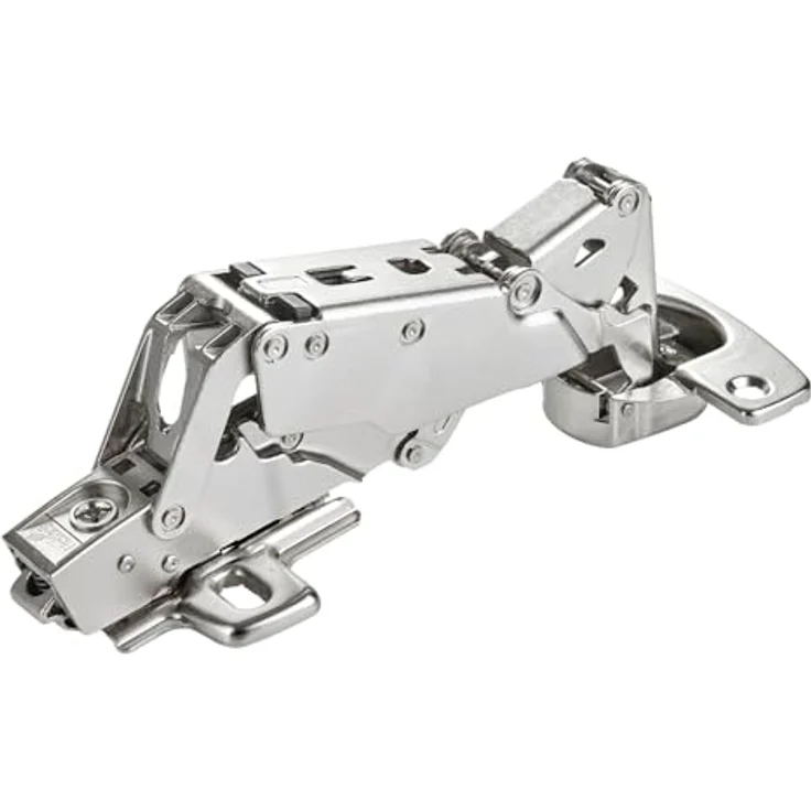 SOTECH Weitwinkelscharnier 165° Sensys 8657i Eckanschlag (vorliegend) Null-Einsprung, Soft-Close und Schließautomatik, Schnellmontage inkl. Montageplatte Höhe 0 mm – Bild 1