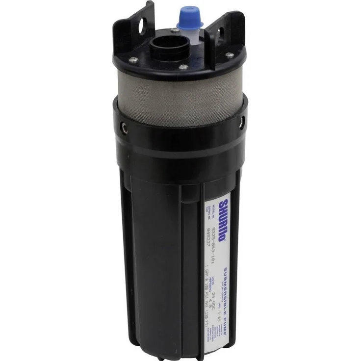 Shurflo 9300, Wasserpumpe mit 440 l/h Förderleistung, 24V, trockenlaufunempfindlich, rostfrei
