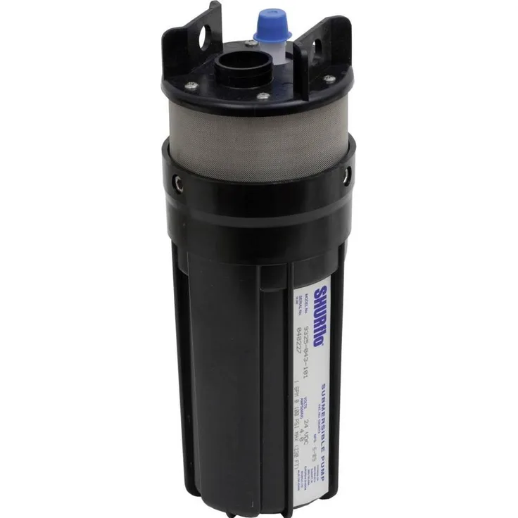 Shurflo 9300, Wasserpumpe mit 440 l/h Förderleistung, 24V, trockenlaufunempfindlich, rostfrei