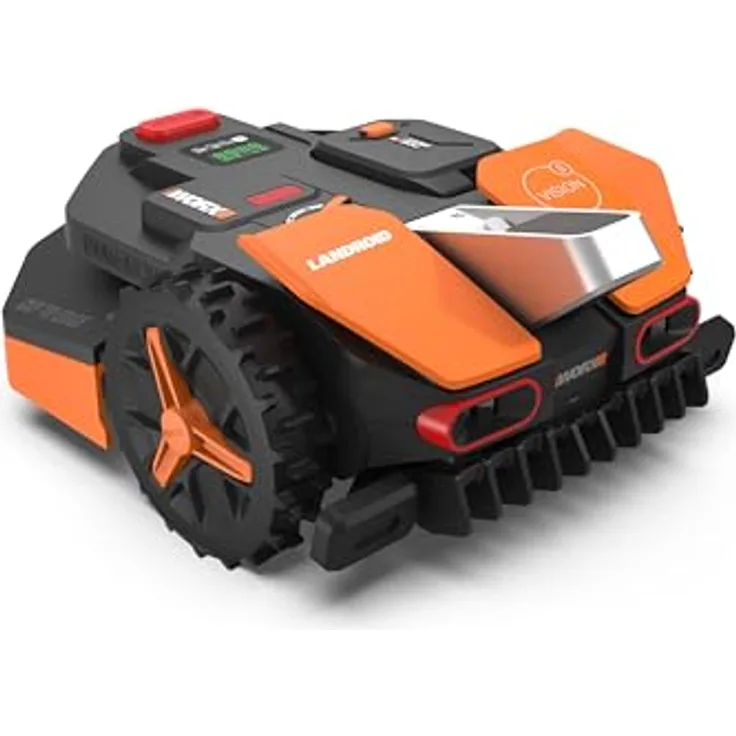 WORX Landroid Vision S250 Mähroboter WR202E, AI Rasenmäher ohne Begrenzungskabel, WLAN & Bluetooth, aktive Hindernisvermeidung, für Gärten bis 250 m²