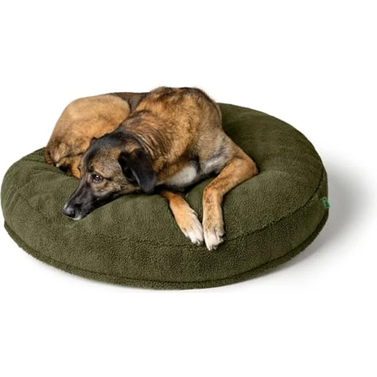 HUNTER Hundekissen Kumara Khaki, Größe L - Kuscheliges Hundekissen mit rutschhemmender Unterseite – Bild 5