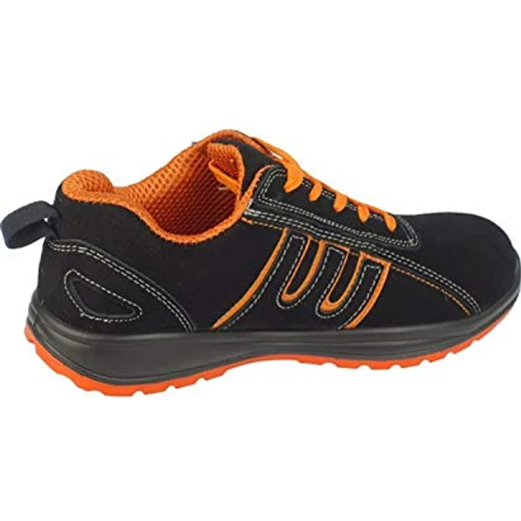 URGENT Arbeitsschuhe Schutzschuhe 216 S1 Halbschuhe mit Stahlkappe, Wildleder, Gr. 45, antistatisch, energieabsorbierend – Bild 5