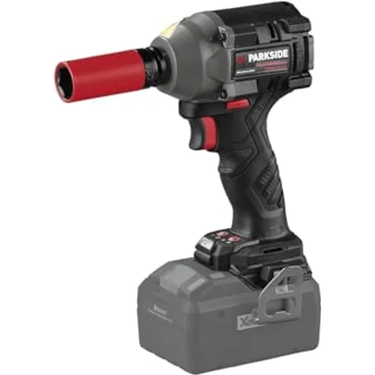 PARKSIDE Performance PPDSSA 20 Akku-Schlagschrauber 20 V, 2 Geschwindigkeitsstufen, 3 Stecknüsse im Transportkoffer, schwarz