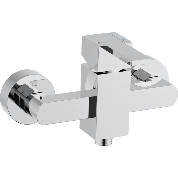 Primaster Duscharmatur New York, verchromt, Einhebelmischer mit Rückflussverhinderer, Aufputz-Montage