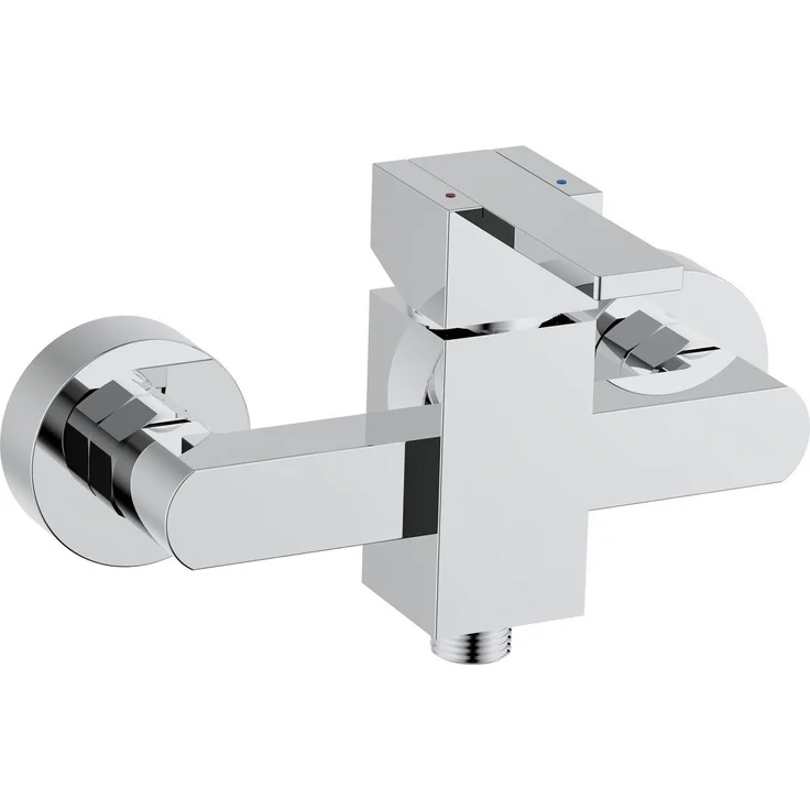 Primaster Duscharmatur New York, verchromt, Einhebelmischer mit Rückflussverhinderer, Aufputz-Montage