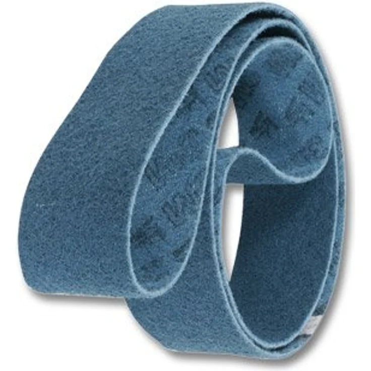 3M Vlies-Schleifband (a) sc-bl, 50 x 2000 mm, Körnungsvergleich 100, braun, für Stahl und Kunststoffe – Bild 1